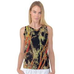 Artistic Effect Fractal Forest Background Women s Basketball Tank Top