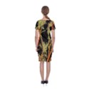 Artistic Effect Fractal Forest Background Classic Short Sleeve Midi Dress View2