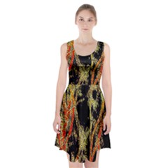 Artistic Effect Fractal Forest Background Racerback Midi Dress by Amaryn4rt