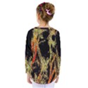 Artistic Effect Fractal Forest Background Kids  Long Sleeve Tee View2