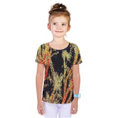 Artistic Effect Fractal Forest Background Kids  One Piece Tee