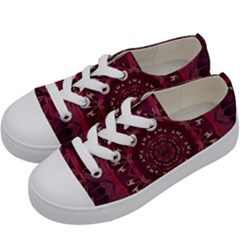 Leather And Love In A Safe Environment Kids  Low Top Canvas Sneakers