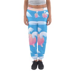 Flying Piggys Pattern Women s Jogger Sweatpants by Bigfootshirtshop