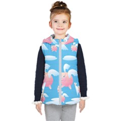 Flying Piggys Pattern Kid s Puffer Vest