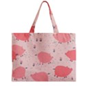 Pigs And Flowers Zipper Mini Tote Bag View1