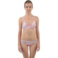 Pigs And Flowers Wrap Around Bikini Set