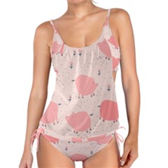 Pigs And Flowers Tankini Set by Bigfootshirtshop