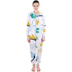 Busy Dragonflies Hooded Jumpsuit (ladies)  by Bigfootshirtshop