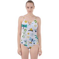 Busy Dragonflies Cut Out Top Tankini Set by Bigfootshirtshop