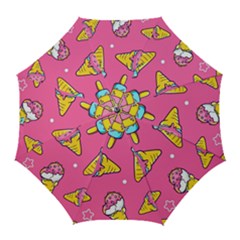 Summer Ice Creams Flavors Pattern Golf Umbrellas by Bigfootshirtshop