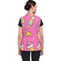 Summer Ice Creams Flavors Pattern Women s Puffer Vest View2