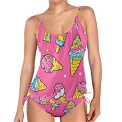 Summer Ice Creams Flavors Pattern Tankini Set