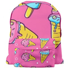 Summer Ice Creams Flavors Pattern Giant Full Print Backpack