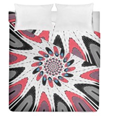 High Contrast Twirl Duvet Cover Double Side (queen Size) by linceazul