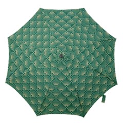 Green Fan  Hook Handle Umbrellas (medium) by NouveauDesign