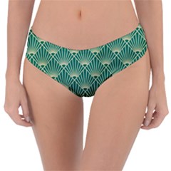 Green Fan  Reversible Classic Bikini Bottoms