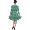 green fan  Ruffle Dress View2