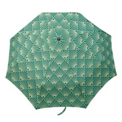 Green Fan  Folding Umbrellas by NouveauDesign