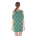 green fan  Shoulder Cutout One Piece View2