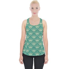 Green Fan  Piece Up Tank Top by NouveauDesign