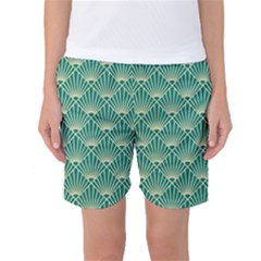 Green Fan  Women s Basketball Shorts by NouveauDesign