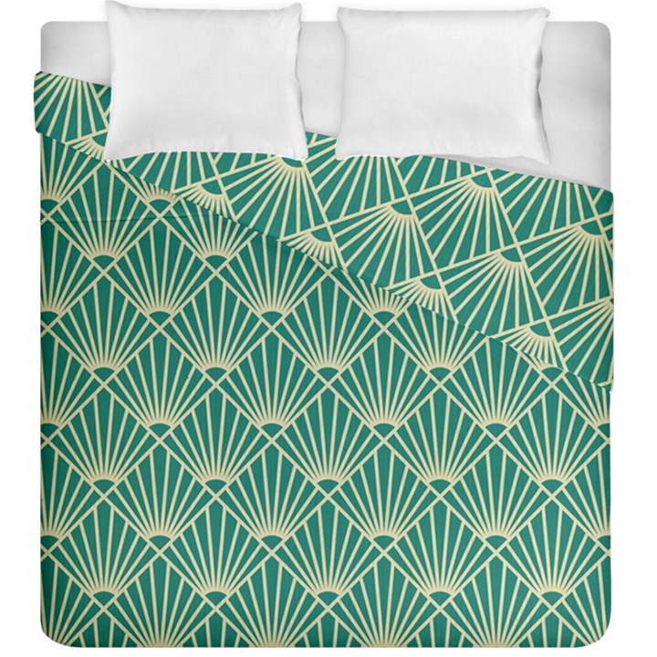 green fan  Duvet Cover Double Side (King Size)