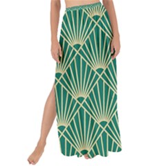 Green Fan  Maxi Chiffon Tie-up Sarong