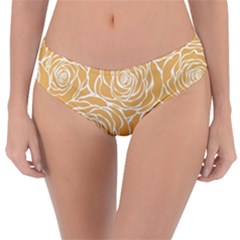 Yellow Peonines Reversible Classic Bikini Bottoms by NouveauDesign