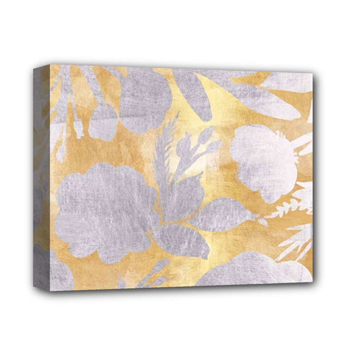 gold silver Deluxe Canvas 14  x 11 