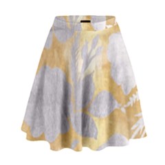 Gold Silver High Waist Skirt by NouveauDesign