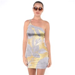 Gold Silver One Soulder Bodycon Dress by NouveauDesign