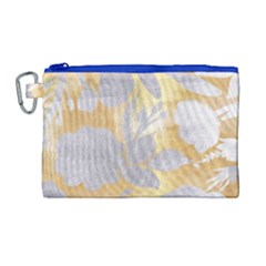 Gold Silver Canvas Cosmetic Bag (large) by NouveauDesign