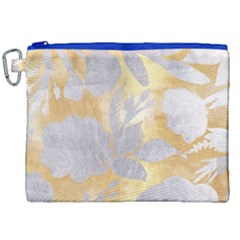 Gold Silver Canvas Cosmetic Bag (xxl) by NouveauDesign