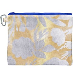 Gold Silver Canvas Cosmetic Bag (xxxl) by NouveauDesign