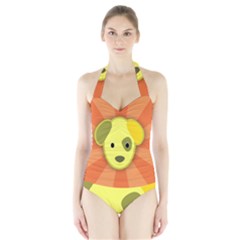 Adoption Animal Bark Boarding Halter Swimsuit by Celenk