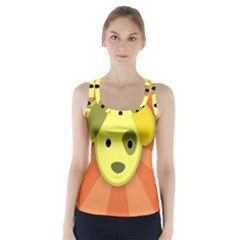 Adoption Animal Bark Boarding Racer Back Sports Top by Celenk