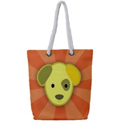 Adoption Animal Bark Boarding Full Print Rope Handle Tote (small) by Celenk