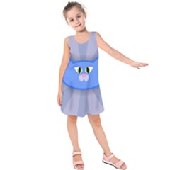 Advertise Animal Boarding Cat Kids  Sleeveless Dress by Celenk