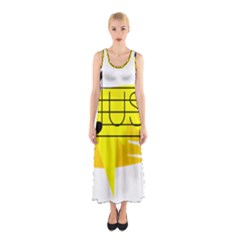 Music Dance Abstract Clip Art Sleeveless Maxi Dress by Celenk