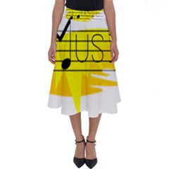 Music Dance Abstract Clip Art Perfect Length Midi Skirt by Celenk