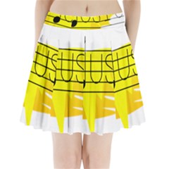 Music Dance Abstract Clip Art Pleated Mini Skirt by Celenk