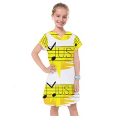 Music Dance Abstract Clip Art Kids  Drop Waist Dress by Celenk