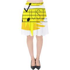 Music Dance Abstract Clip Art Velvet High Waist Skirt