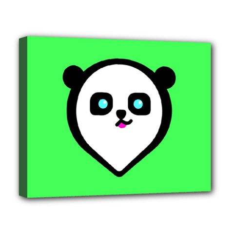 Panda Bear Deluxe Canvas 20  X 16   by Celenk