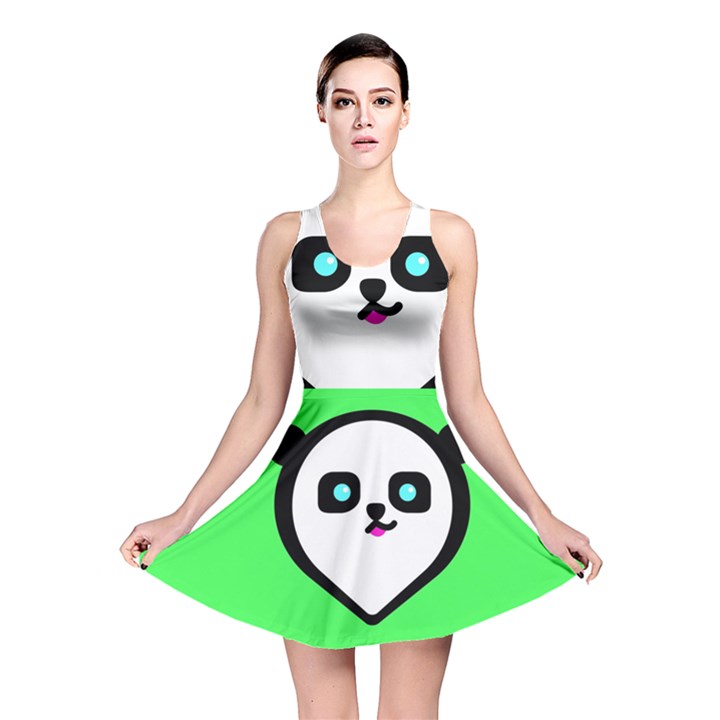 Panda Bear Reversible Skater Dress