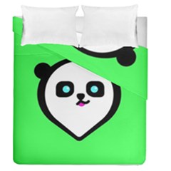 Panda Bear Duvet Cover Double Side (queen Size) by Celenk