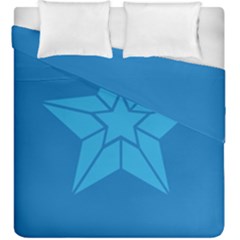 Star Design Pattern Texture Sign Duvet Cover Double Side (king Size) by Celenk