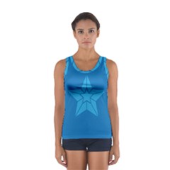 Star Design Pattern Texture Sign Sport Tank Top  by Celenk