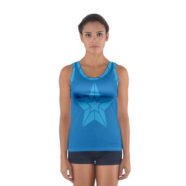 Star Design Pattern Texture Sign Sport Tank Top 