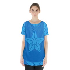 Star Design Pattern Texture Sign Skirt Hem Sports Top by Celenk